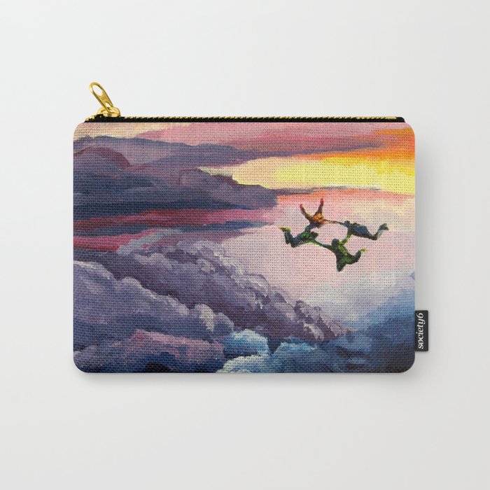 Sky-Diving Acrylic Carry-All Pouch
