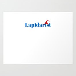 Top Lapidarist Art Print | Working, Diamond, Field, Articles, Completing, Manufacturing, Colleague, Repairer, Profession, Repair 