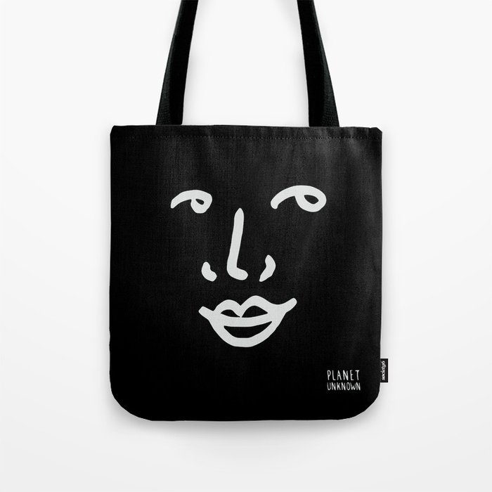 Facial expression 01 black Tote Bag by Planet_Unknown | Society6