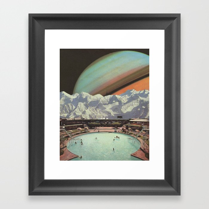 Saturn Spa Framed Art Print