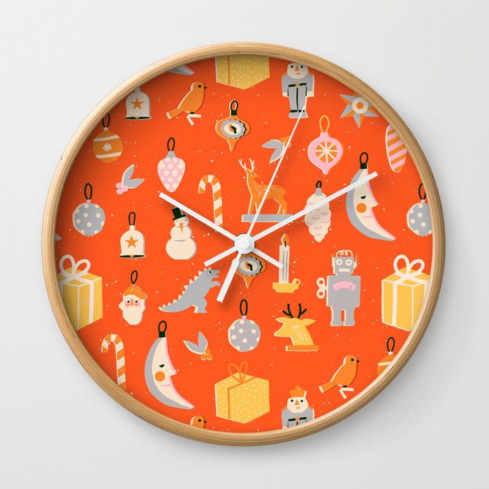 Holly Jolly Wall Clock