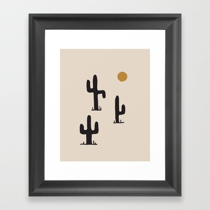 saguaro silent disco Framed Art Print