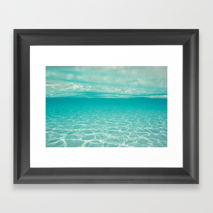 clear sea  Framed Art Print