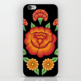 Mexican Folk Pattern – Tehuantepec Huipil flower embroidery iPhone Skin