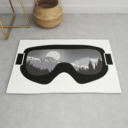 Moonrise Goggles - B+W - Black Frame | Goggle Designs | DopeyArt Area & Throw Rug