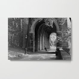 Ft. Tryon Tunnel Metal Print | New, Tunnel, Urban, Dog, Architecture, Pavement, Light, Trees, Walking, Street 