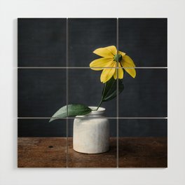 Fine-art photography | still life | yellow flowers | photo print Wood Wall Art