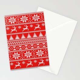 Fair Isle Christmas Stationery Card