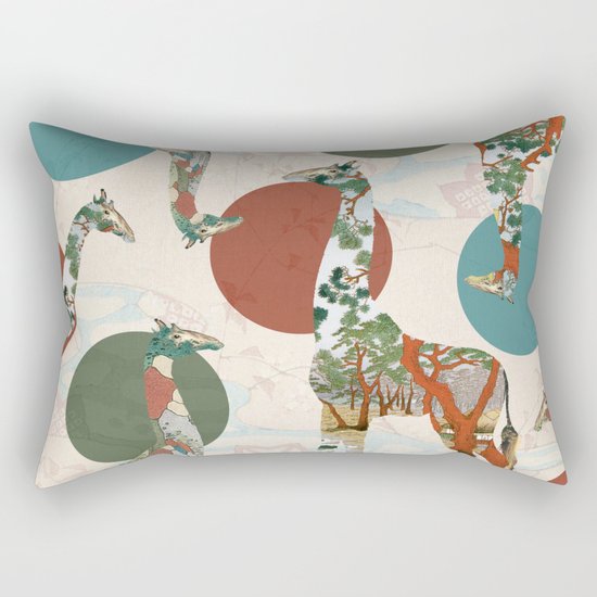 Giraffe Polka Rectangular Pillow