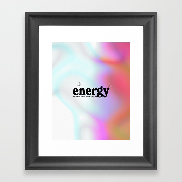 Energy Framed Art Print