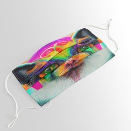 Psychedelic Cat Face Mask