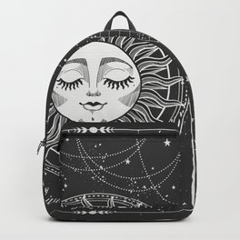 Tarot Sun And Moon  Backpack