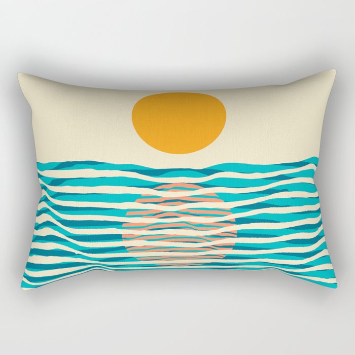 Ocean current Rectangular Pillow