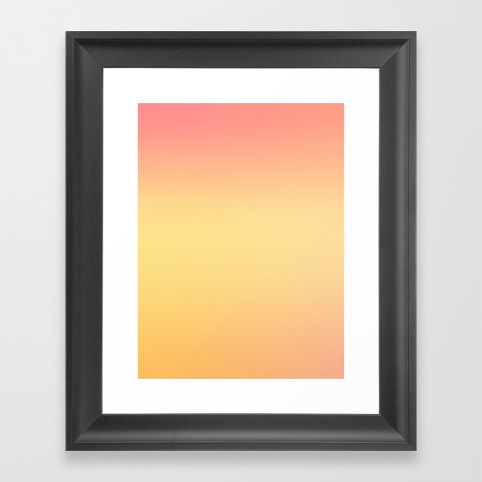 13  Plain Gradient Aesthetic 220617  Minimalist Art Valourine Digital  Framed Art Print