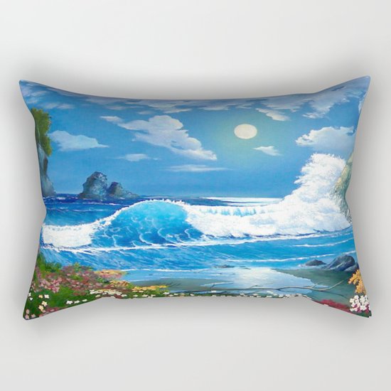 Sea Landspace Rectangular Pillow