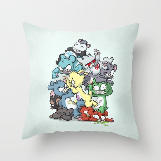 Bear Pile Throw Pillow