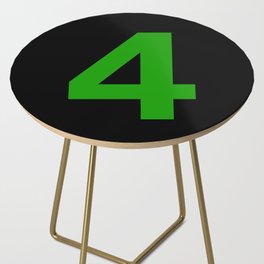 Number 4 (Green & Black) Side Table