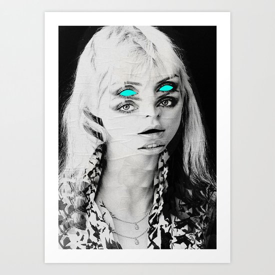 Blue eyes Art Print