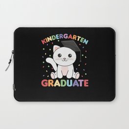 Kids Kindergarten Graduate Cat Graduation Laptop Sleeve