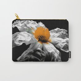 Paper Flower Dark Carry-All Pouch