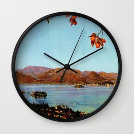 Stresa Borromeo Lake Maggiore 1927 Wall Clock