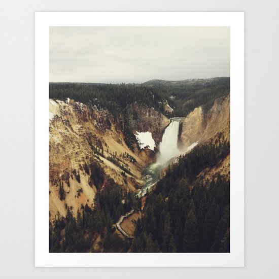 Yellowstone Falls Art Print
