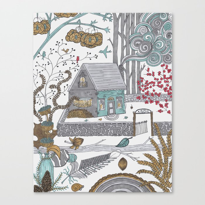 Winter Woods Canvas Print