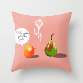 Fruity Banter Throw Pillow