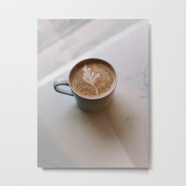 Delicious Latte Metal Print