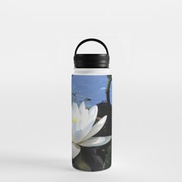 Lotus Flower Lilypad Water Water Bottle