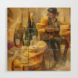 Wine and Cheese Wood Wall Art