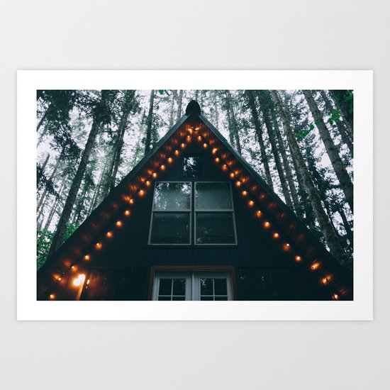 Cabin #woods Art Print