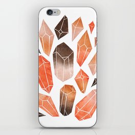 Orange Crystals - Handmade stamps iPhone Skin