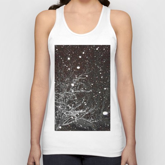 Night Snow Unisex Tank Top