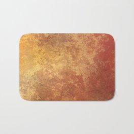 Rusted Copper and Gold Bath Mat | Rustic, Colorful, Mod, Rust, Minimal, Aesthetic, Copper, Terracotta, Retro, Marble 