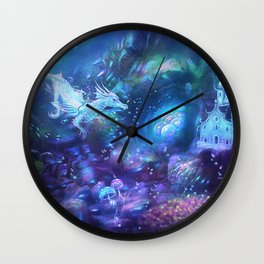 Water Dragon Kingdom Wall Clock