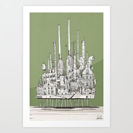 The Old Refinary Art Print
