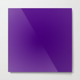 Solid Bright Purple Indigo Color Metal Print