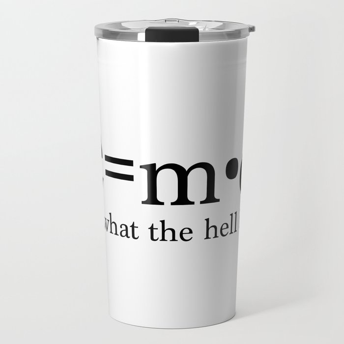 E=mc2 by Beebox Travel Mug