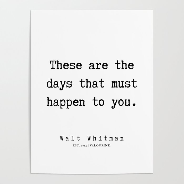 12 Walt Whitman Quotes 190803 Poster By Quotes And Sayings Society6