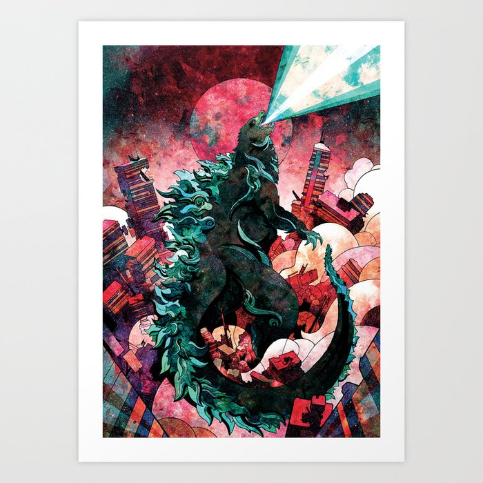 King of Monsters Art Print