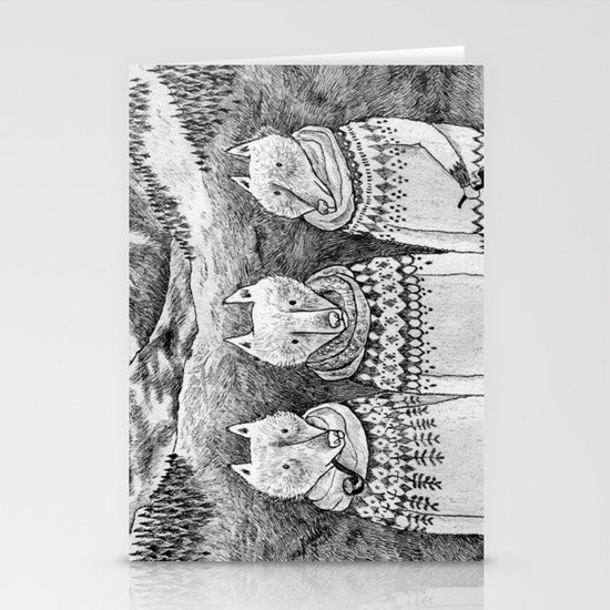Icelandic foxes Stationery Cards