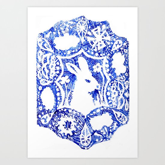 Rabbit's Dream Art Print