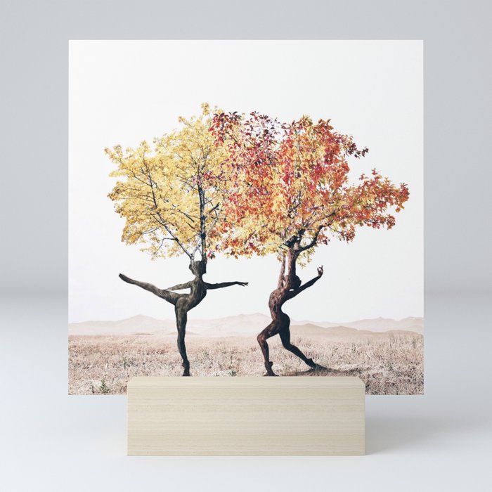 Dancing trees Mini Art Print