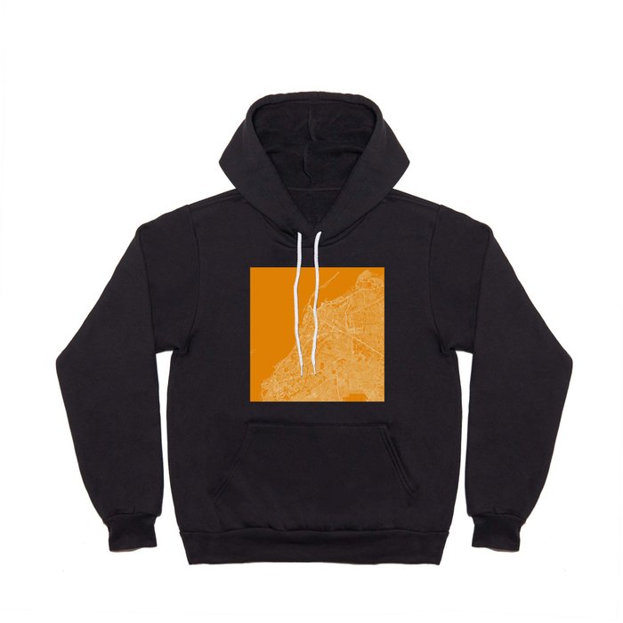 Luanda, Angola - Map Drawing Reprint - Yellow Hoody