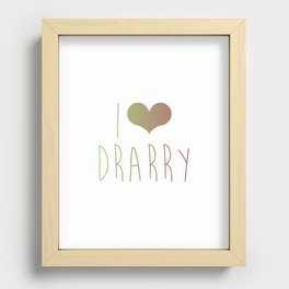I Love Drarry Recessed Framed Print