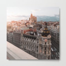 Spain Photography - Beautiful Architecture In Madrid Metal Print