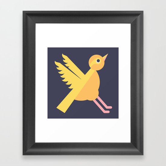 Letter X // Animal Alphabet // Xenops Monogram Framed Art Print