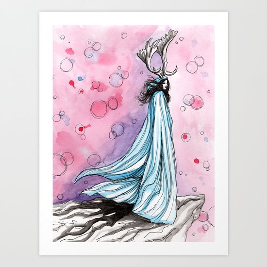witchy bubbles Art Print