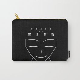 Peace of Mind Carry-All Pouch | Relax, Peaceofmind, Blackandwhite, Drawing, Calm, Symetry 